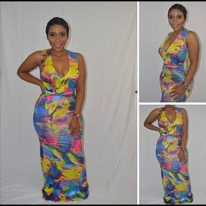 Splash Sleeveless Sundress